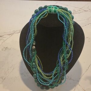Vintage Multicolor Beaded Necklace